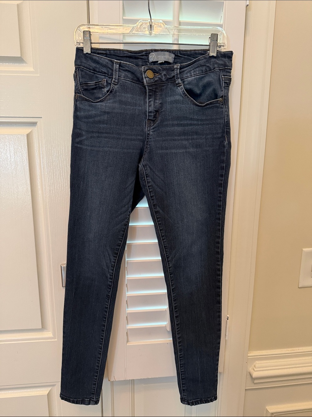 Wit & Wisdom Dark Indigo Skinny Jeans